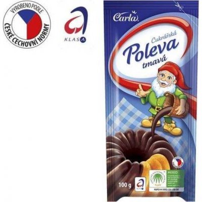 CARLA cukrářská poleva tmavá 100 g – Zboží Dáma
