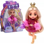 Barbie extra minis blondýnka s korunkou – Zboží Dáma