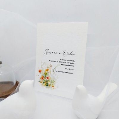 Svatební oznámení Oranžové luční kvítí 1 – Hledejceny.cz