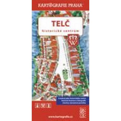 Telč - historické centrum: Kreslená mapa