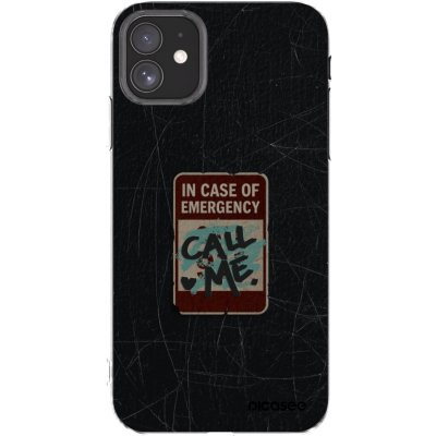 Picasee silikonový průhledný obal pro Apple iPhone 11 - EMERGENCY – Zboží Mobilmania