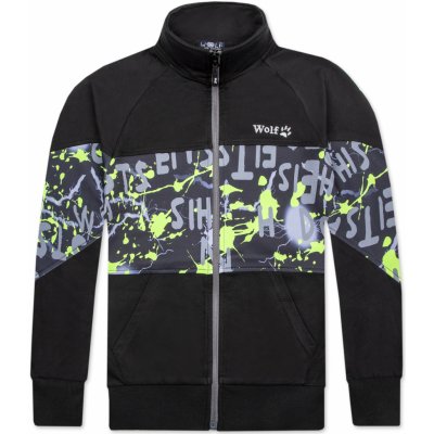 Wolf mikina M2452 černá – Zboží Dáma