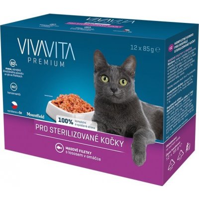 Vivavita pro kastrované kočky 12 x 85 g – Zboží Mobilmania