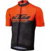 Cyklistický dres KTM Factory Team Light Black/orange Oranžová