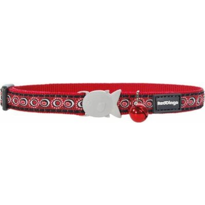 Red Dingo obojek pro kočky Cosmos Red 12 mm – Zboží Dáma