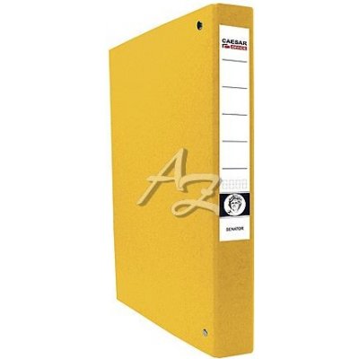 Caesar pořadač 4kroužek A4 40 mm Prešpán Senátor Žlutý – Zboží Živě