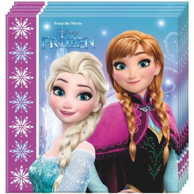 PROCOS Frozen ubrousky medré s fialovým okrajem 20ks 33x33cm 2V – Hledejceny.cz