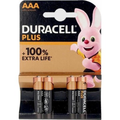 Duracell Plus Power AAA 4ks MN2400B4 – Zboží Mobilmania