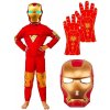 Dětský karnevalový kostým bHome Iron man s maskou a rukavicemi