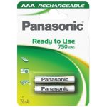 Panasonic Ready to Use AAA 750 2ks HHR-4MVE/2BC – Zboží Živě