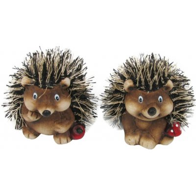 Podzimní stojací dekorace keramický ježek různé druhy 6-7 cm, 1 ks – Zboží Dáma