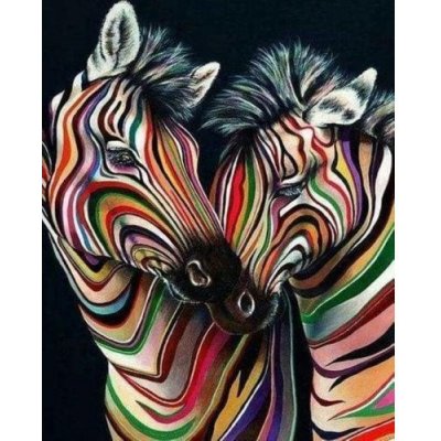 Figured ART Vyšívání křížkové sada Pár zeber – Zboží Dáma