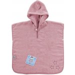 BIO bavlněné froté pončo XKKO Organic Baby Pink Stars – Zboží Dáma