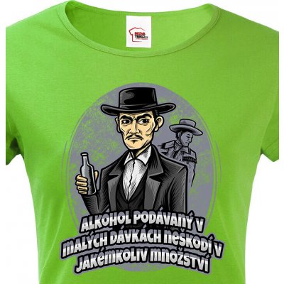 Bezvatriko.cz 1912 Dámské tričko Limonádový Joe Zelená