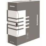 Donau Archivační box - A4, kartonový, 12 cm, šedý – Sleviste.cz