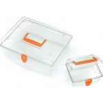 Prosperplast NUF FAMILY průhledný box na drobné díly 14,8 x 13,5 x 7 cm – Zboží Mobilmania