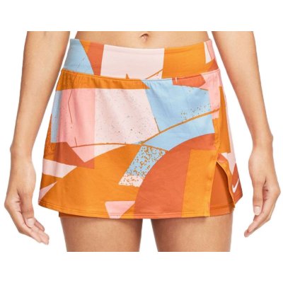 Nike Court Victory Women's Printed Tennis Skirt hot curry/white