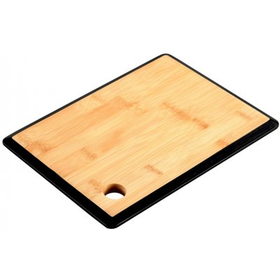 Kesper Bambusové prkénko na krájení s rukojetí, černé, 35 x 26 cm, bambus béžová – Sleviste.cz