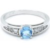 Prsteny Aranys Stříbrný prsten modrý topaz Zapo 16287