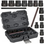 Hlavice na poškozené šrouby a matice, nástrčné, sada 15 ks - GEKO – Hledejceny.cz