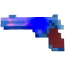 Minecraft Led svítící pistole modrá