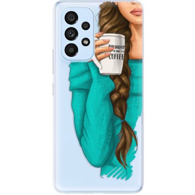 Pouzdro iSaprio - My Coffe and Brunette Girl Samsung Galaxy A53 5G