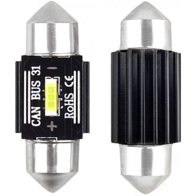 AMIO LED CANBUS 1860 1SMD UltraBright Festoon C5W C10W C3W 31mm White 12V/24V – Hledejceny.cz