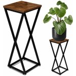 TZB Stojan na květiny KONEL 62 cm hnědý/černý – Zboží Dáma