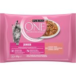 Purina ONE Junior losos 4 x 85 g – Hledejceny.cz