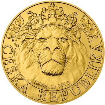 Česká mincovna Zlatá mince Český lev stand 1000 g
