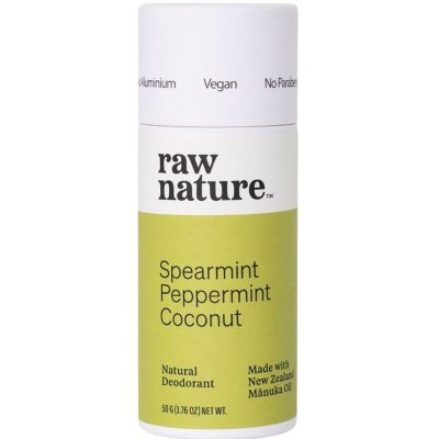 Raw Nature Přírodní deodorant - spearmint, peppermint, kokos - 50g – Sleviste.cz
