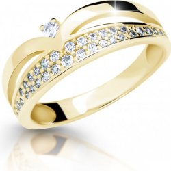 Zodiax Zlatý dámský prsten se zirkony 871