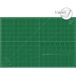 Řezací podložka TEXI GREEN 90 x 60 cm 5vrstvá zesílená – Sleviste.cz