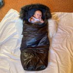 New Baby 3v1 s kožíškem tmavě modrý – Zboží Mobilmania