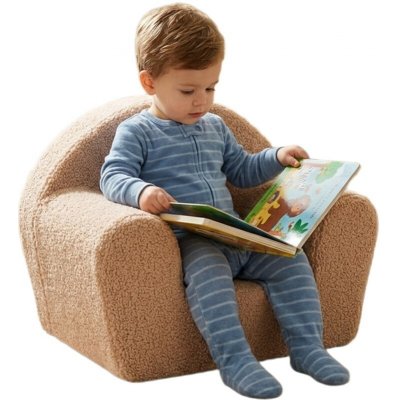 New Baby Dětské křeslo Teddy beige – Sleviste.cz