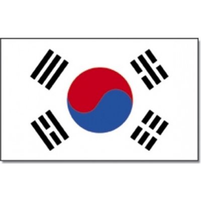 Vlajka Jižní Korea 30 x 45 cm na tyčce – Hledejceny.cz