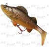 Návnada a nástraha DAM Effzett Natural Perch Paddle Tail Brown Trout 14 cm