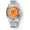 Hodinky Nivada Grenchen Depthmaster Numerals Orange - Bracelet Flat Link