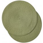 Monoprix Kulaté zelené prostírání 38 cm 2 ks – Zboží Dáma