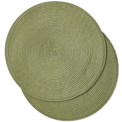 Monoprix Kulaté zelené prostírání 38 cm 2 ks – Zboží Dáma