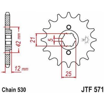 JT Sprockets JTF 571-16