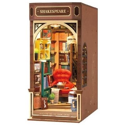 Robotime Stavebnice - zarážka na knihy Bookstore dřevěná – Hledejceny.cz