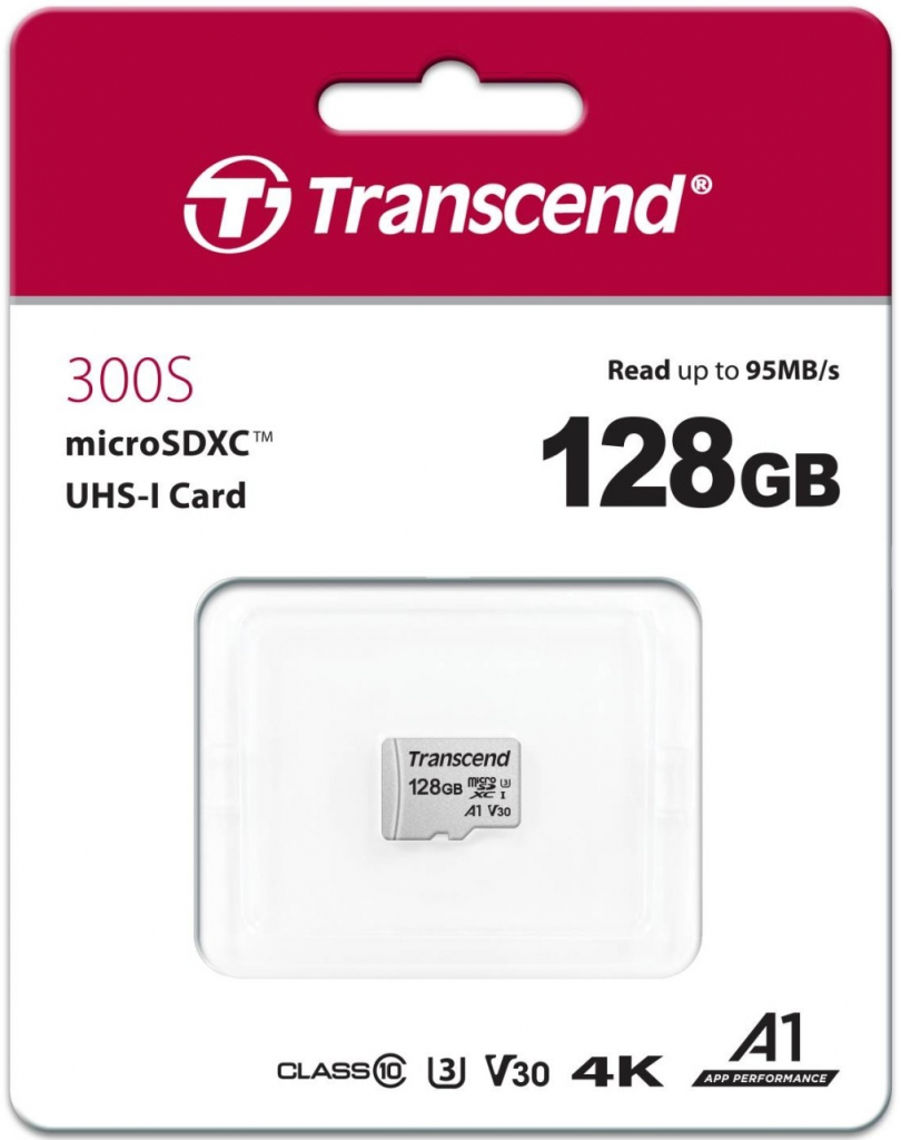 Transcend microSDXC UHS-I U3 128 GB TS128GUSD300S-A