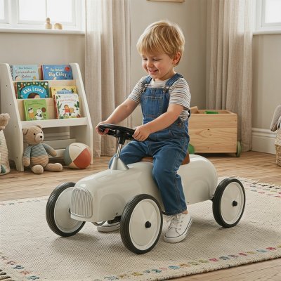 Costway Dětské retro odrážedlo Bolid – bílé – Hledejceny.cz