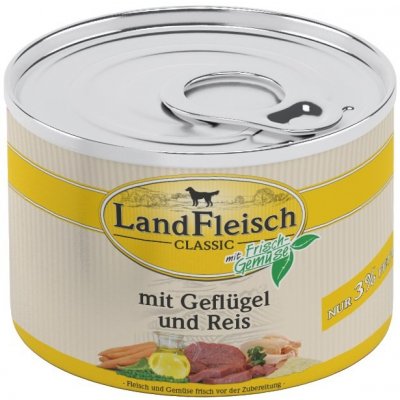 Landfleisch Dog Classic Gefl. Reis extra mager 195 g – Hledejceny.cz