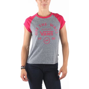 Vans ATTENDANCE RINGER RAGLAN Grey Heather Cerise