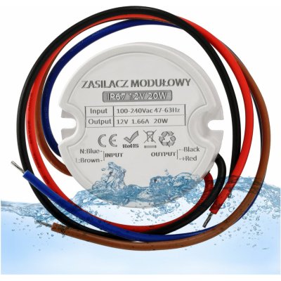 MASTER LED Napájecí zdroj pro LED - do krabice - 1,66A - 20W - 12V - IP67 50024-20W – Sleviste.cz