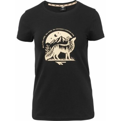 Hi Tec VOLFI Dámské bavlněné triko, černá – Zboží Dáma