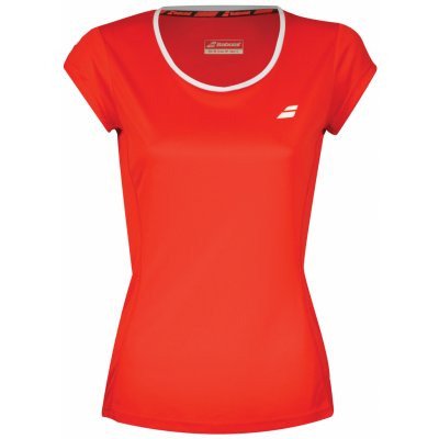 Babolat Core Flag Club Tee Girl 2018 fluo red – Zboží Mobilmania