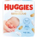 Huggies Extra Care Sensitive vlhčené ubrousky 3 x 56 ks